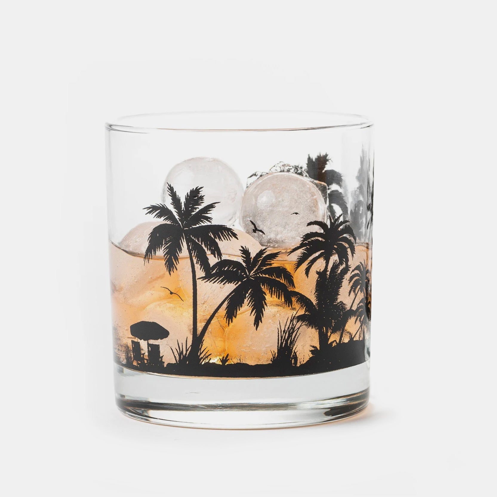 Beach Landscape Single Whiskey Glass 1