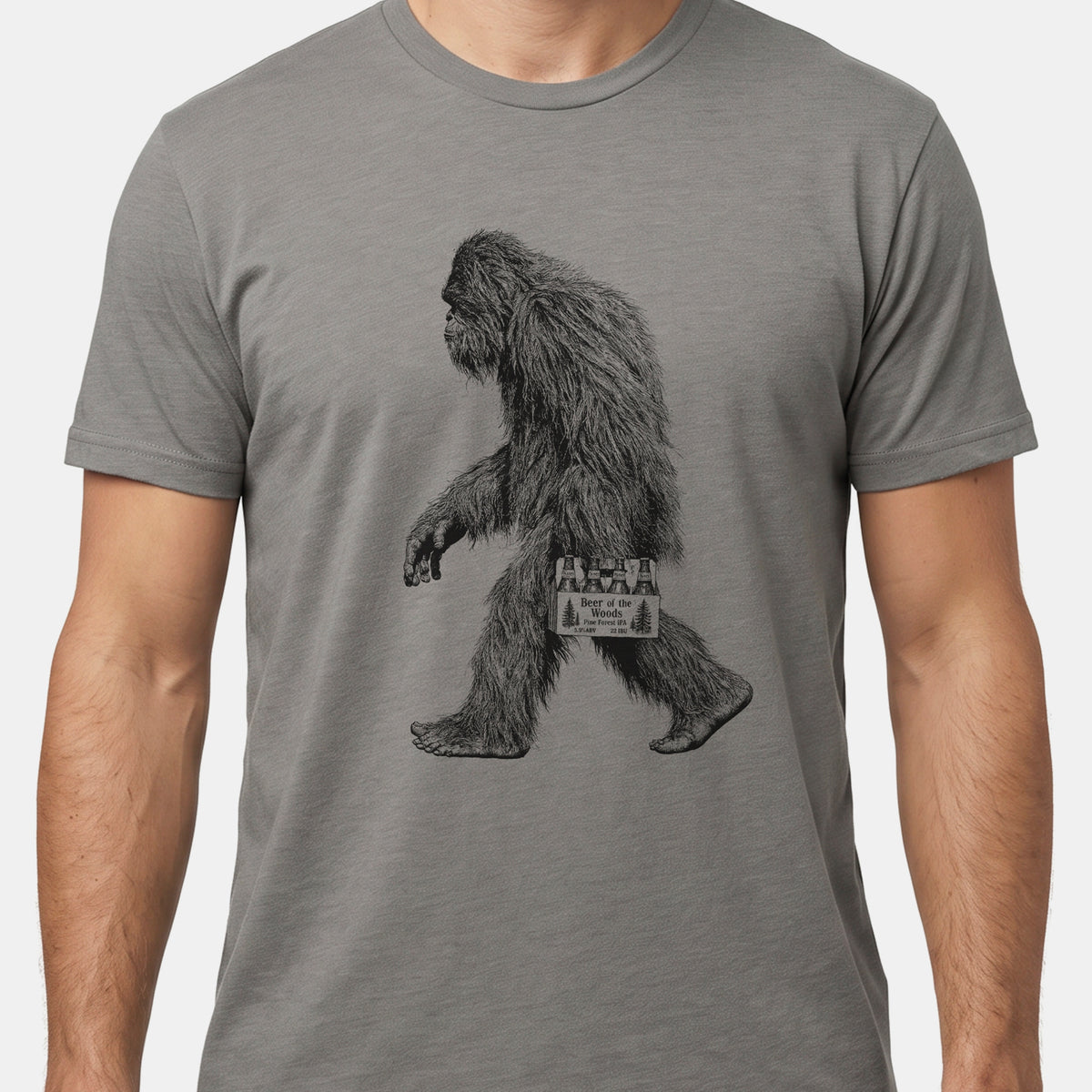 Bigfoot and Beer Mens Tshirt 1