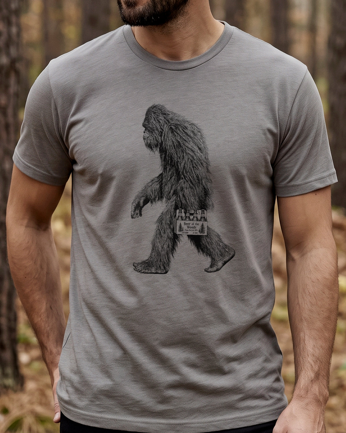 Bigfoot and Beer Mens Tshirt 3