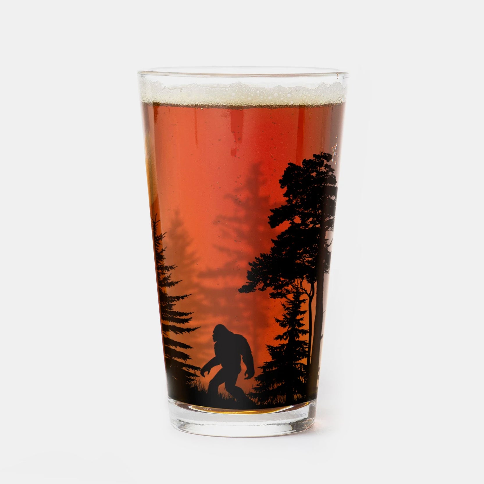 Analyzing image Bigfoot And Forest Single Pint Glass