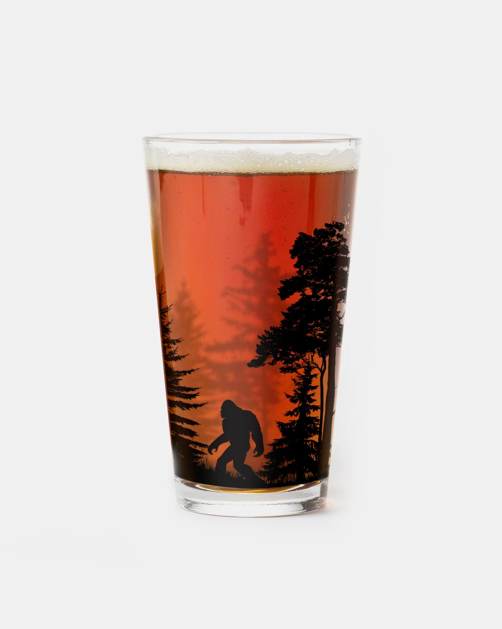 Analyzing image Bigfoot And Forest Single Pint Glass