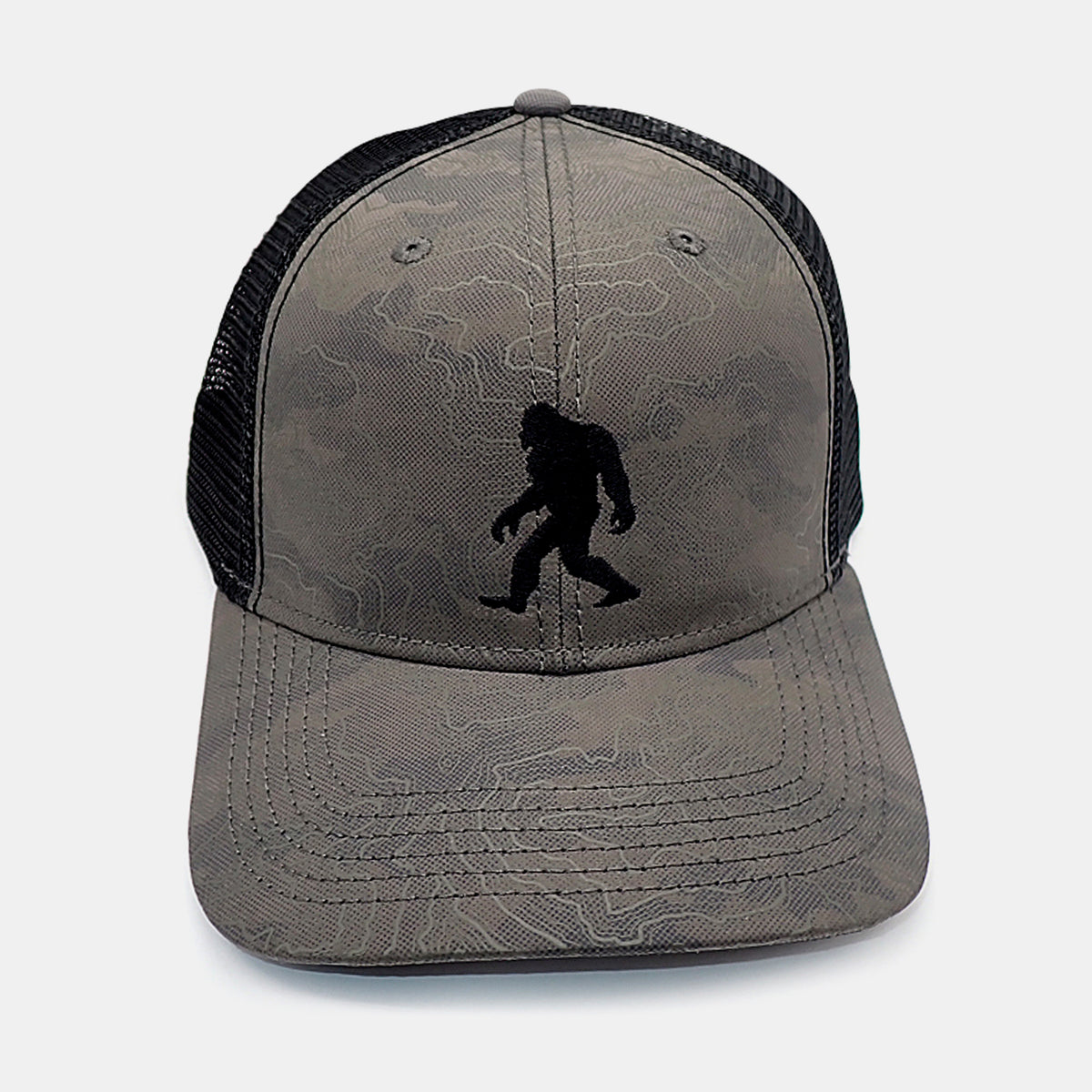 RIVEMUG Bigfoot Sasquatch Trucker Hat - Flat Bill, High Crown, Adjustable Snapback For Men & Women