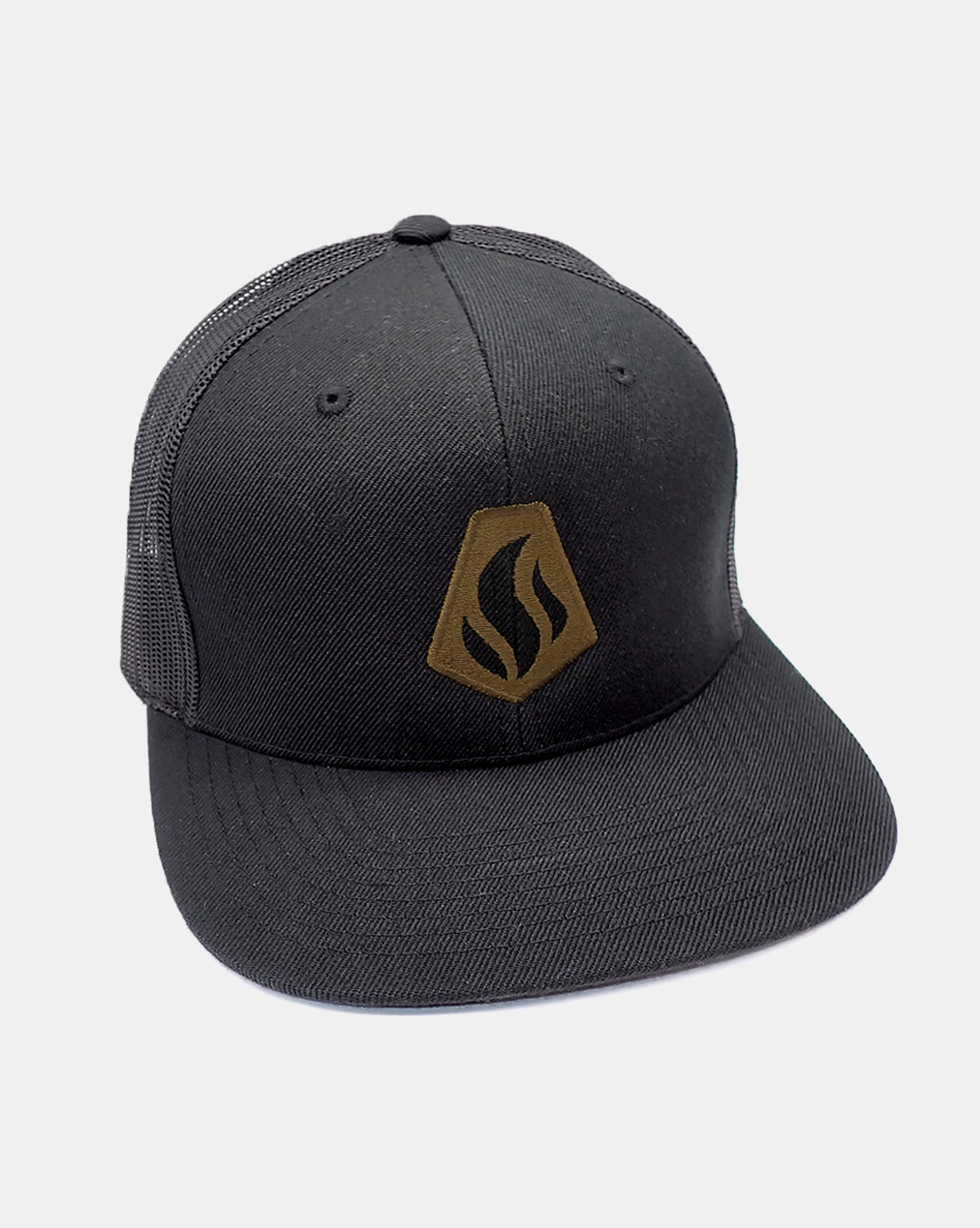 Black Lantern Logo Black Trucker Cap 1