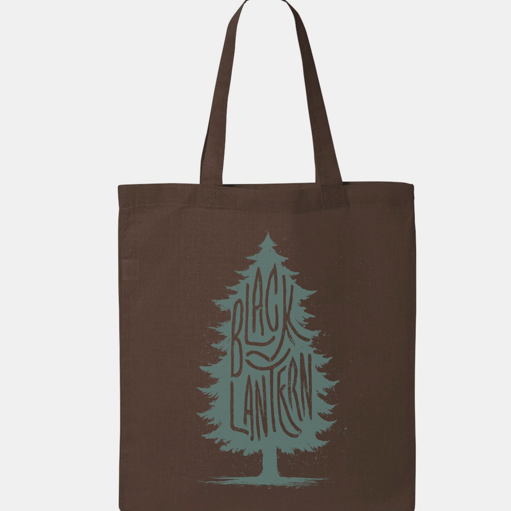 Blue Spruce Brown Tote Bag 1