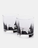 Cabin in the forest whiskey glasses 1
