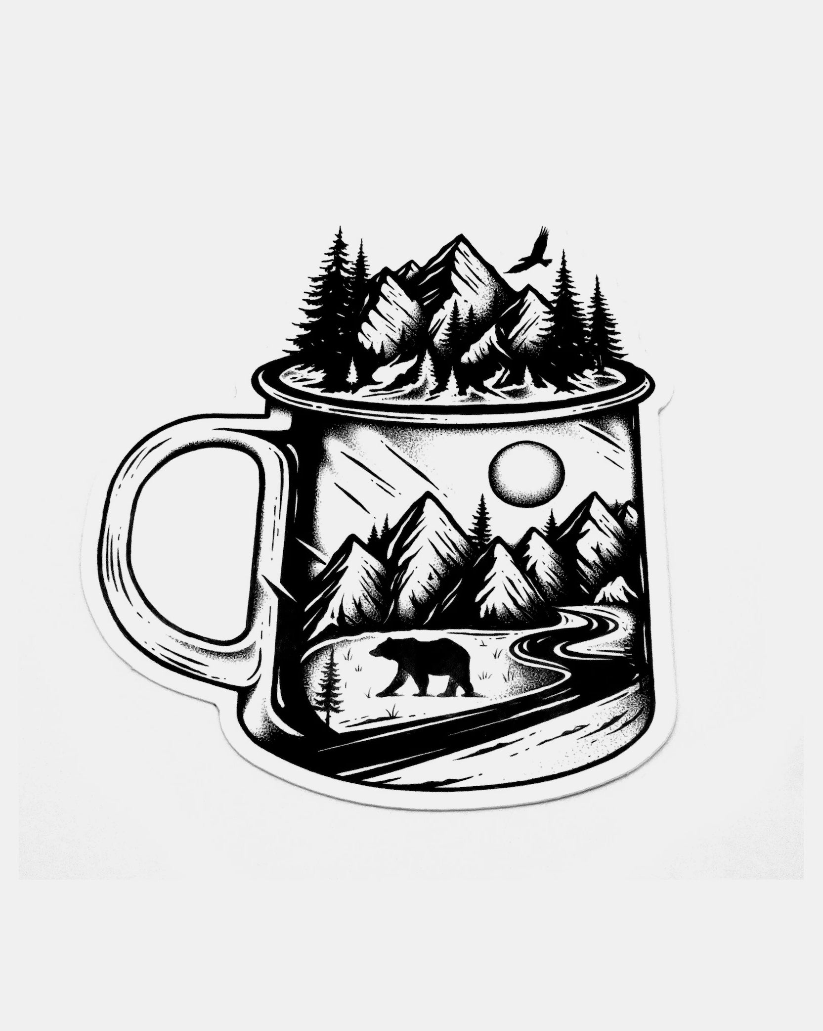 Camper Mug Outdoor Sticker 2