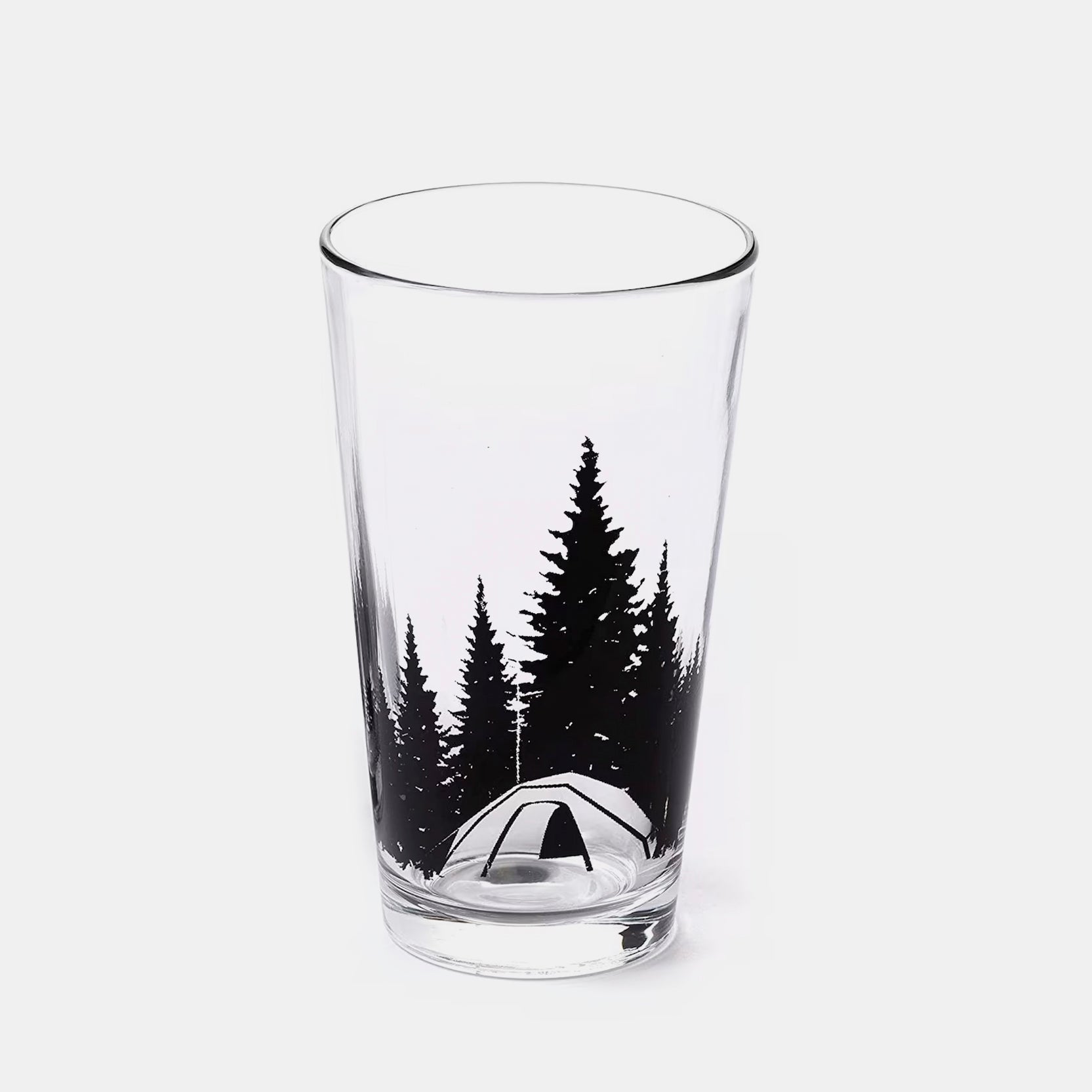 Camping In The Woods Single Pint Glass