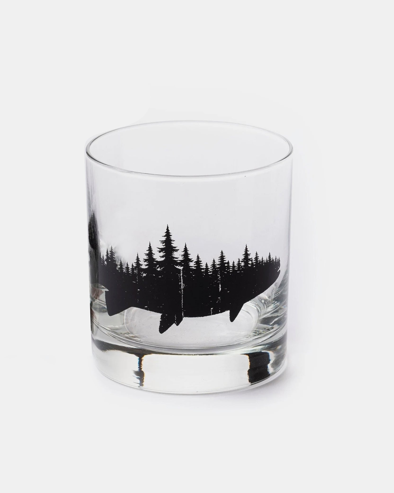 Analyzing image Fish And Forest Single Whiskey Glass