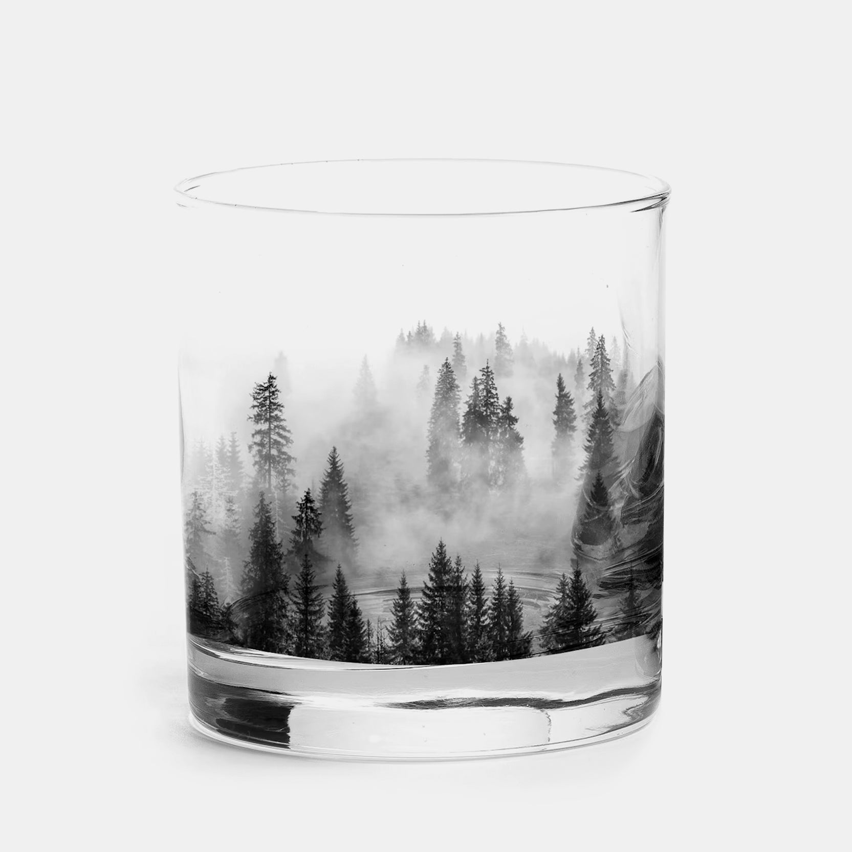 Forest And Clouds Single Whiskey Glass 1