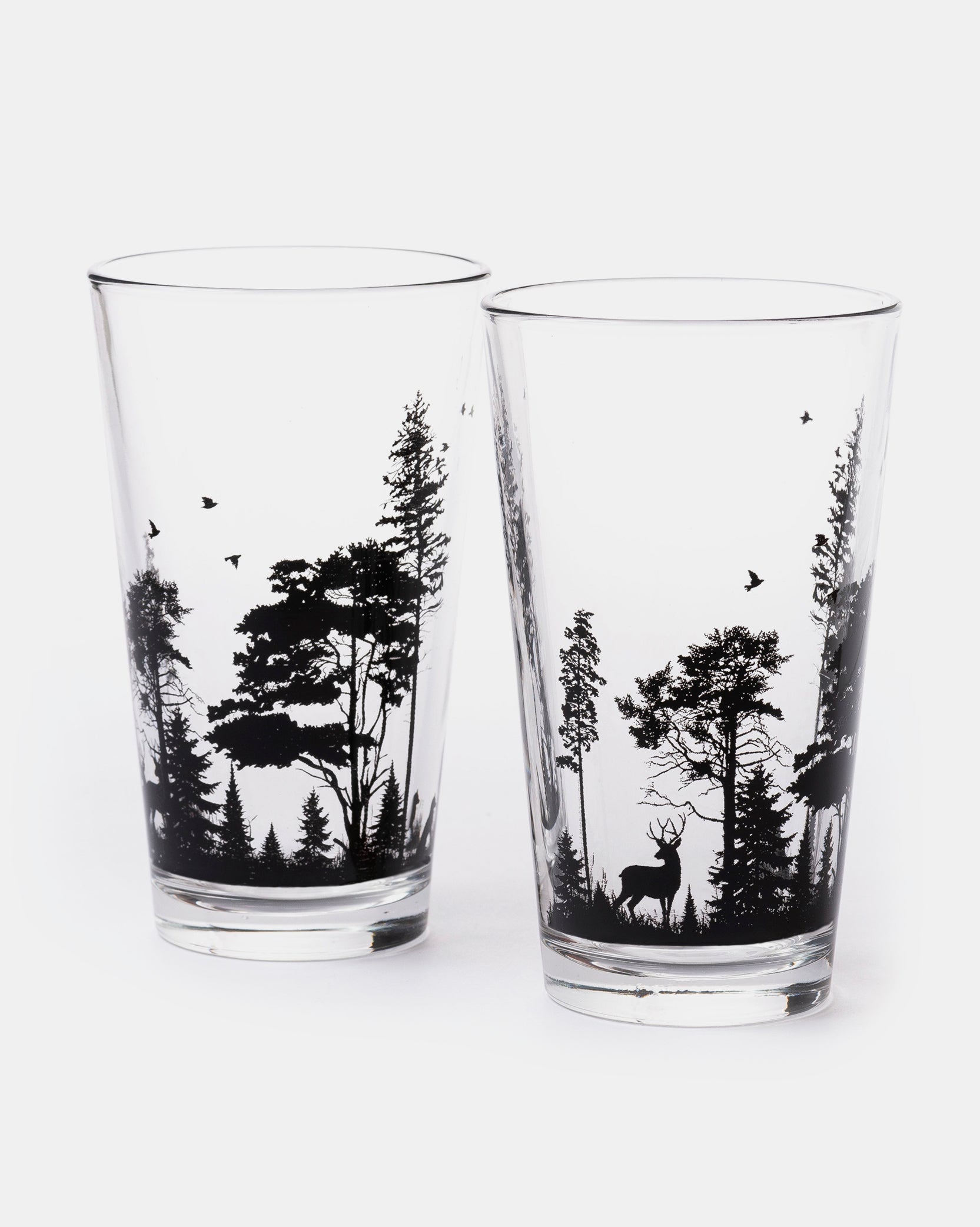 Forest Animal Pint Glass Set 1