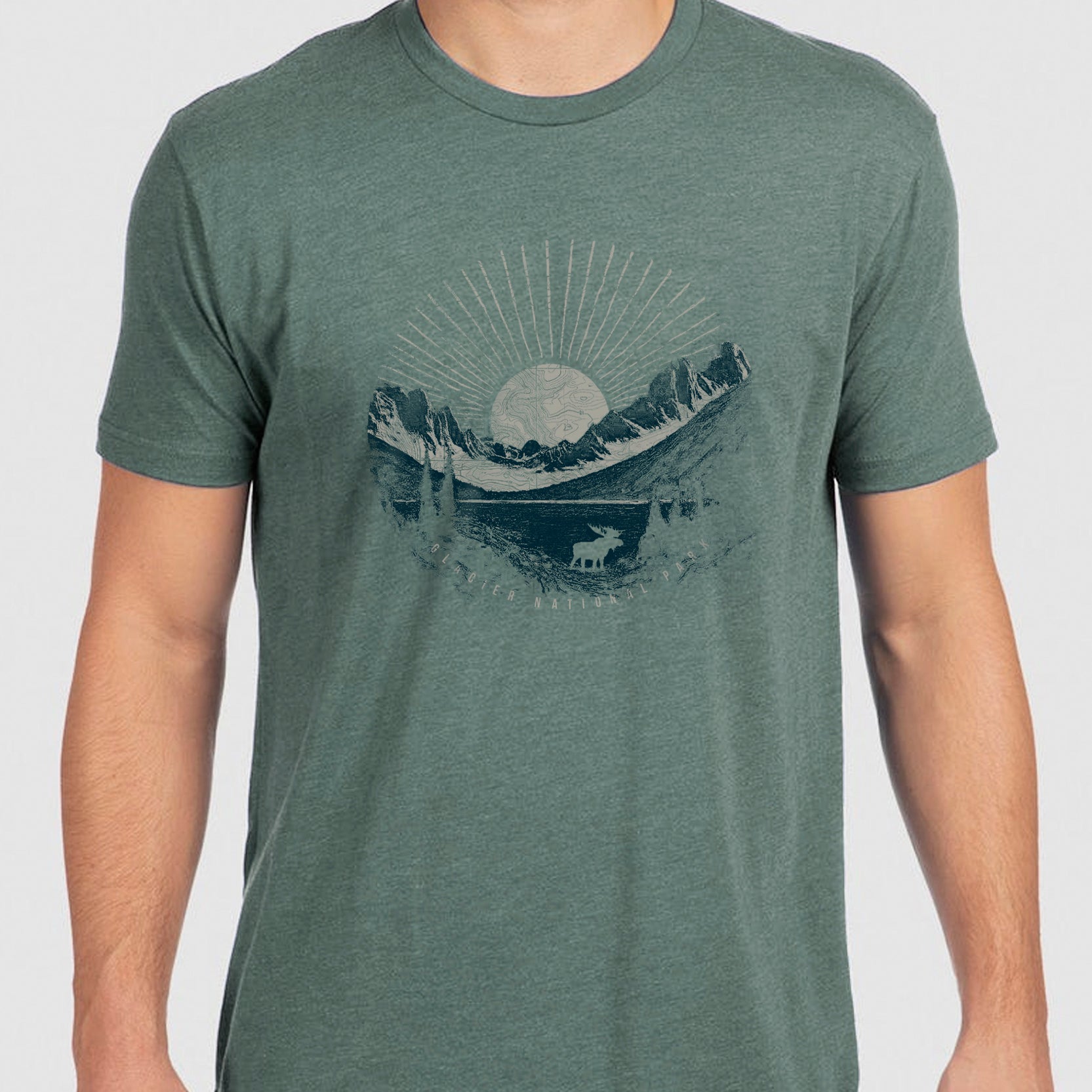 Mens Glacier National Park Tshirt 1