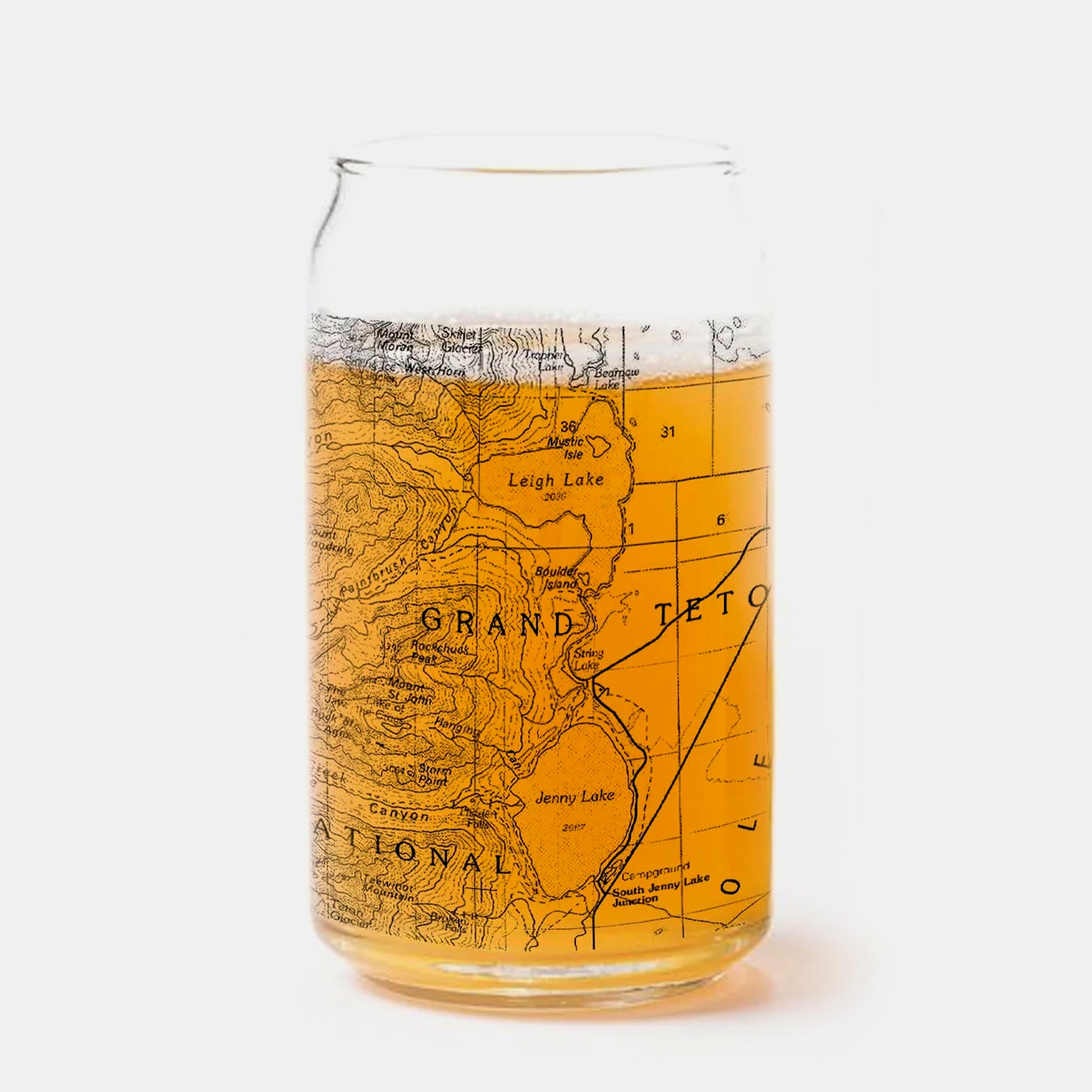Grand Teton National Park Single Can Glass