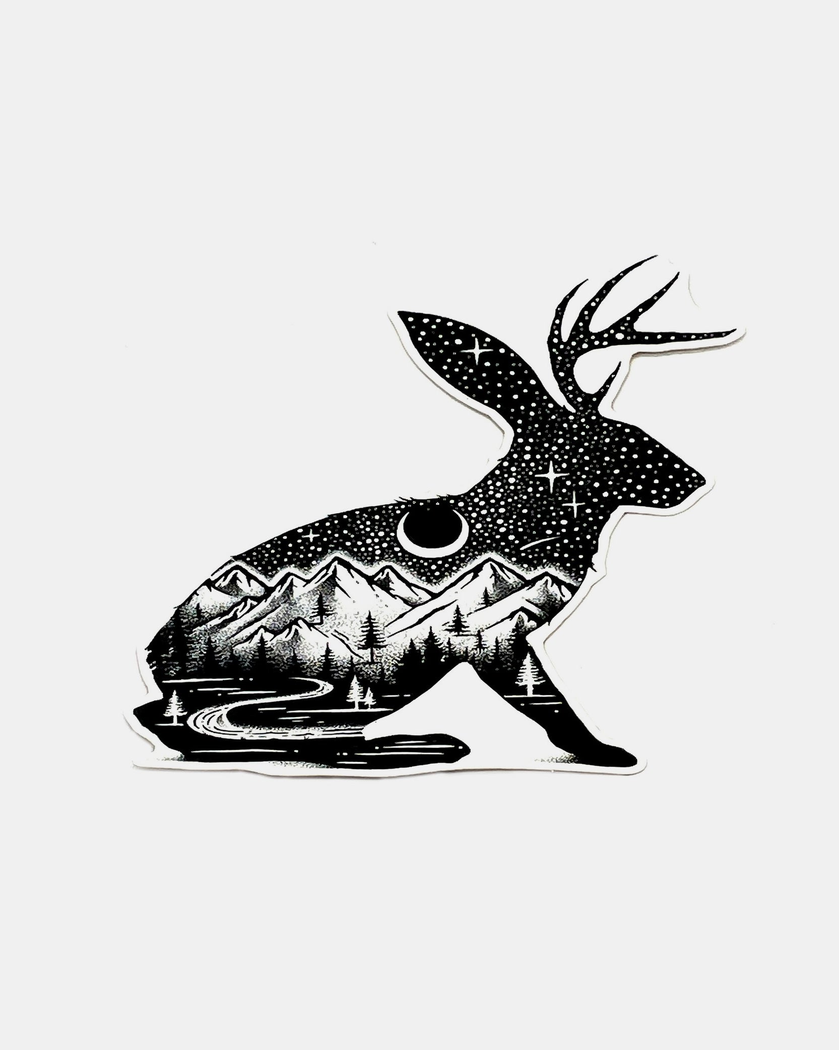 Jackalope Outdoor Sticker