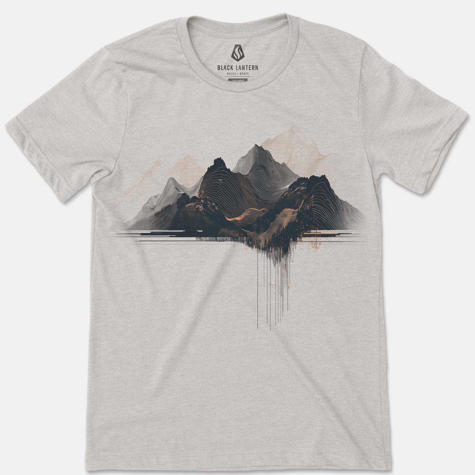 linear mountain range mens tshirt 3