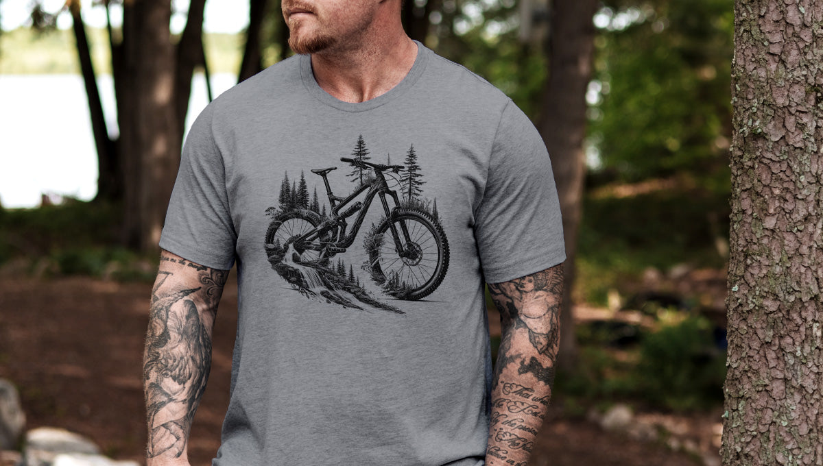 Mens Mountain Bike Tshirt