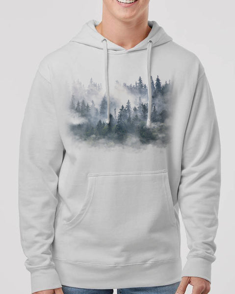 Mens Forest and Clouds Hoodie 1