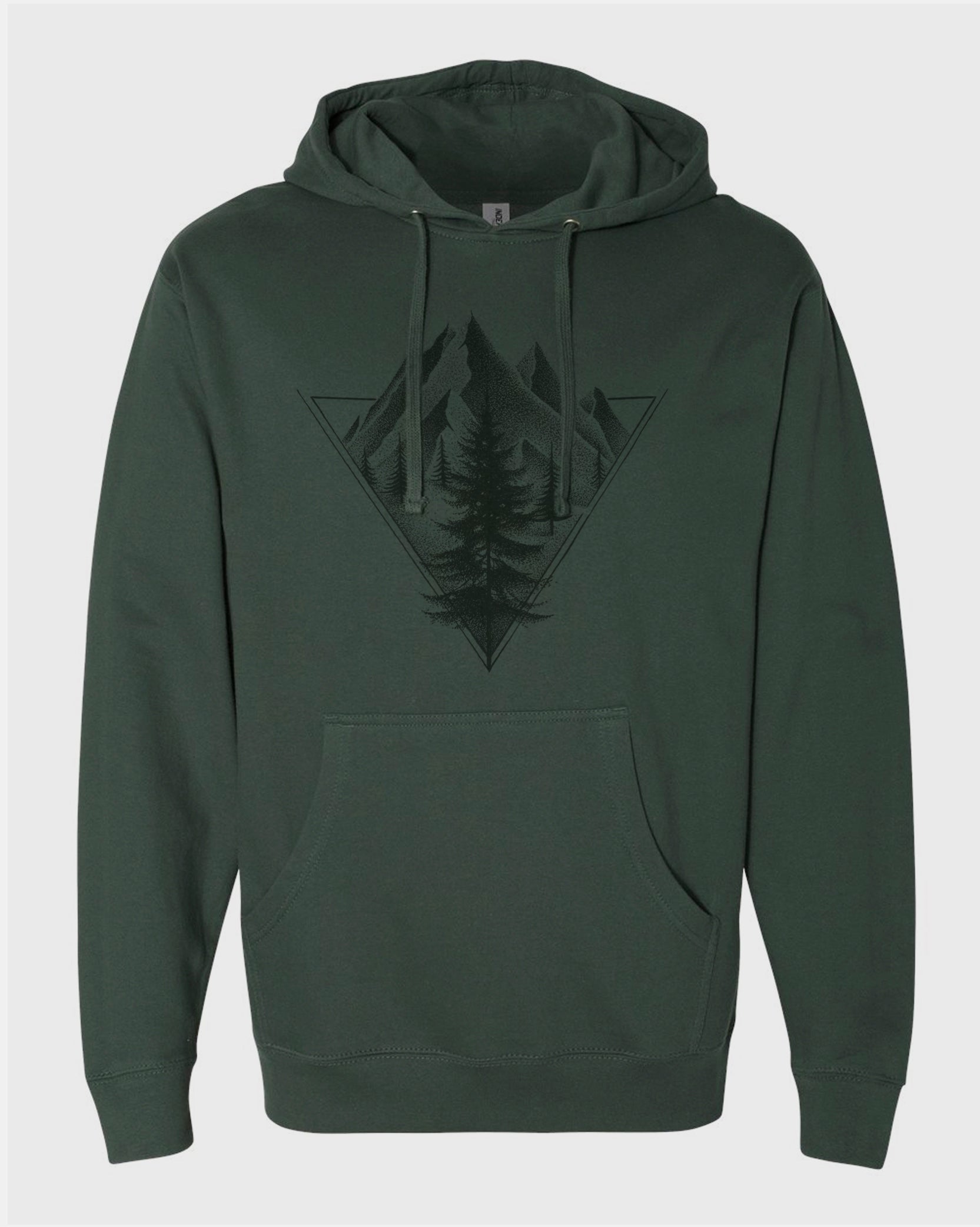 Unisex Geometric Pine Hoodie 2