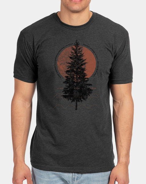 Mens Map Of The Pines Tshirt 1