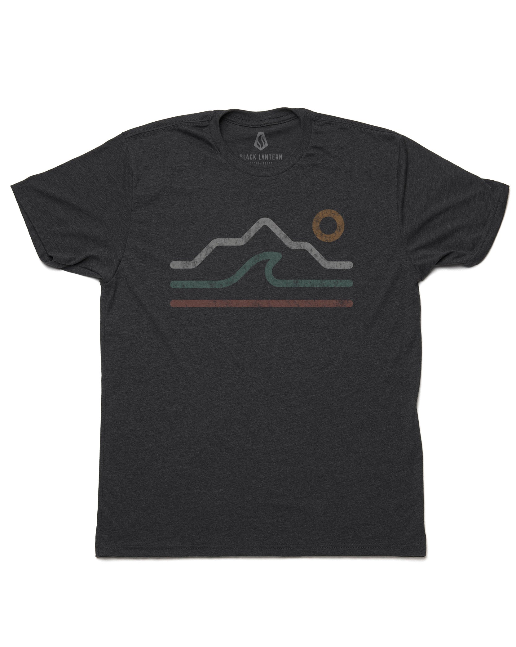 Mens Mountain Waves Desert Tshirt 2