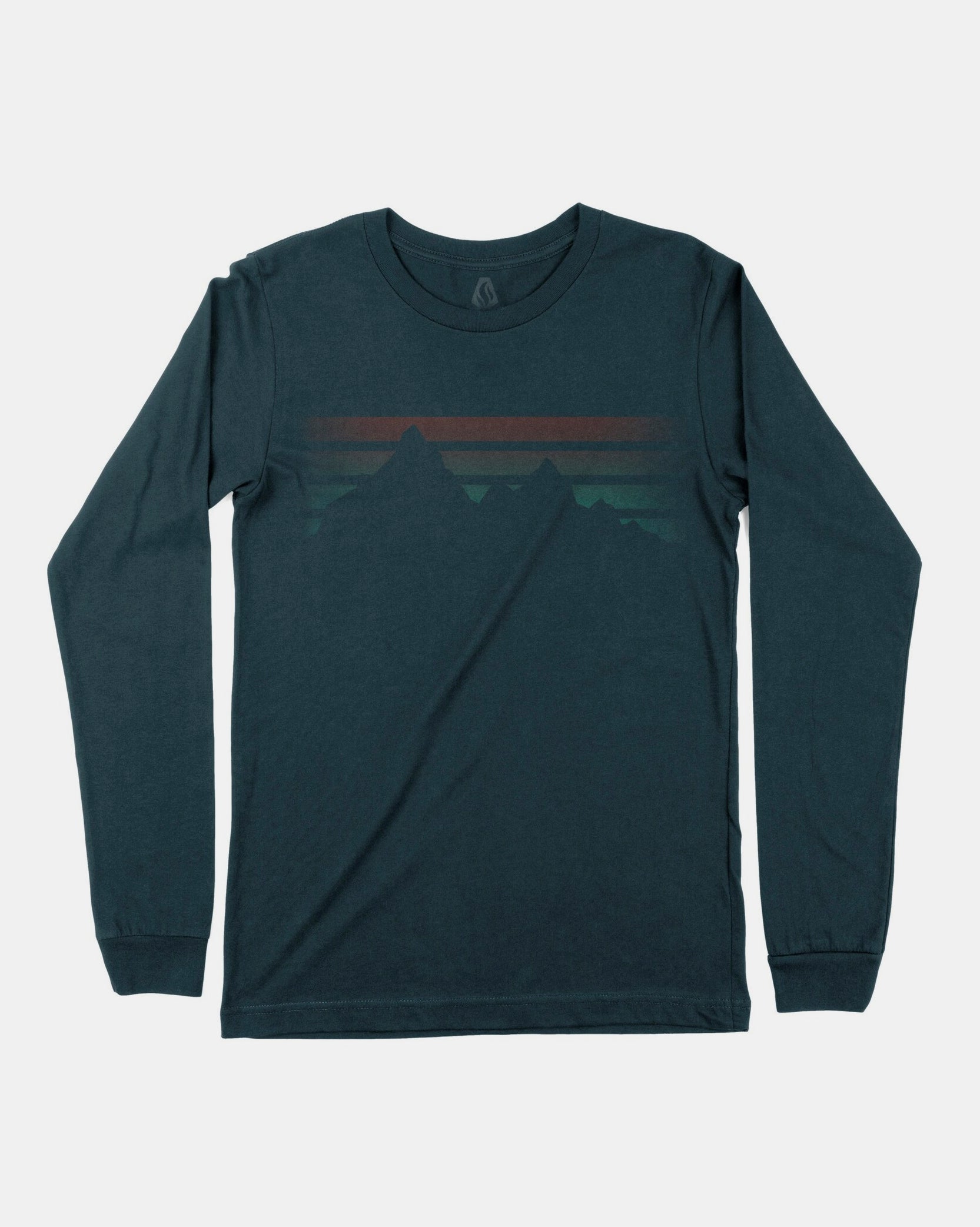 Mens Mountain Fade Long Sleeve Tshirt 2