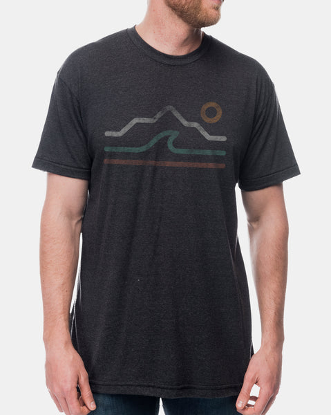 Mens Mountain Waves Desert Tshirt 1