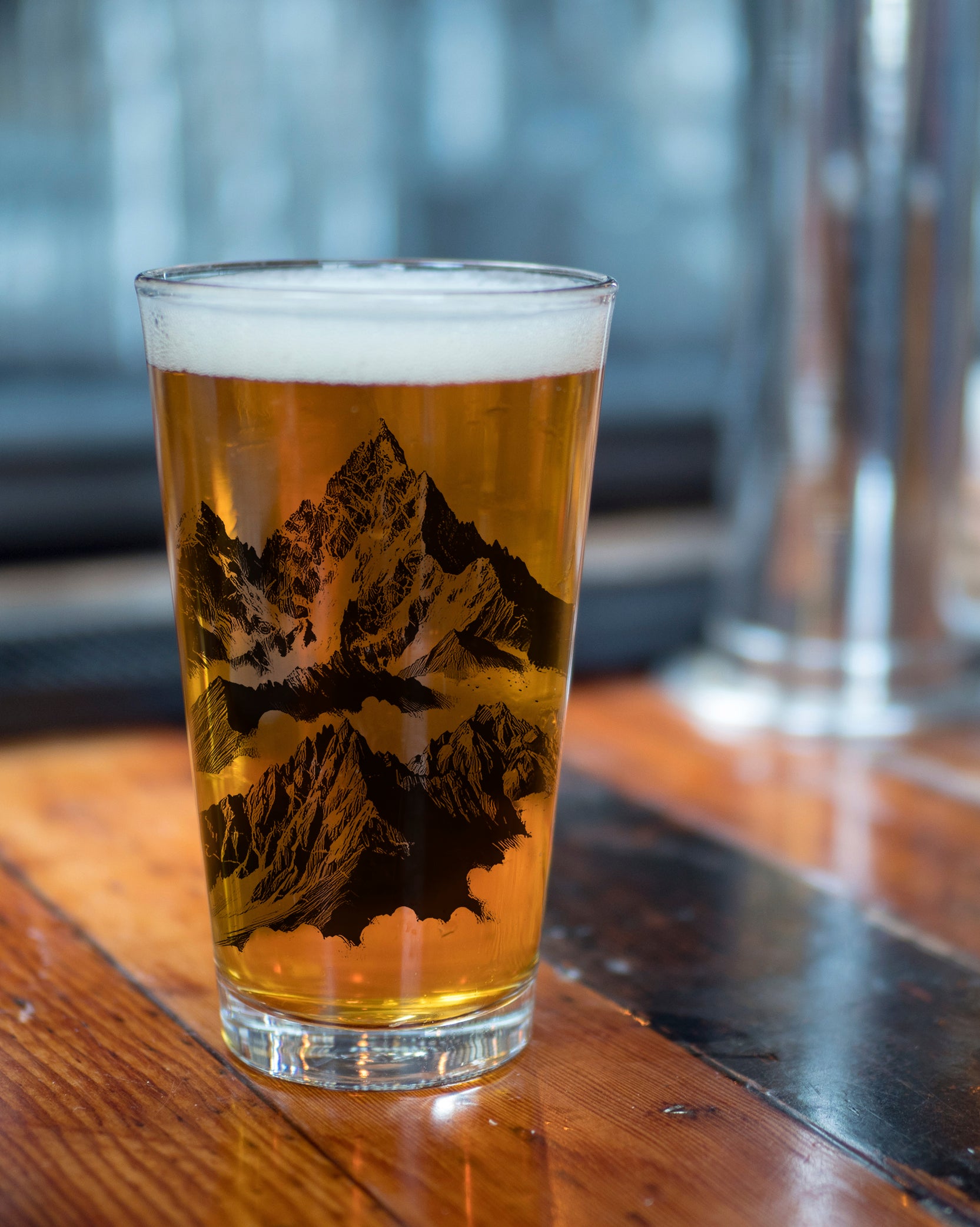 Mountain Peaks Pint Glass Set 2