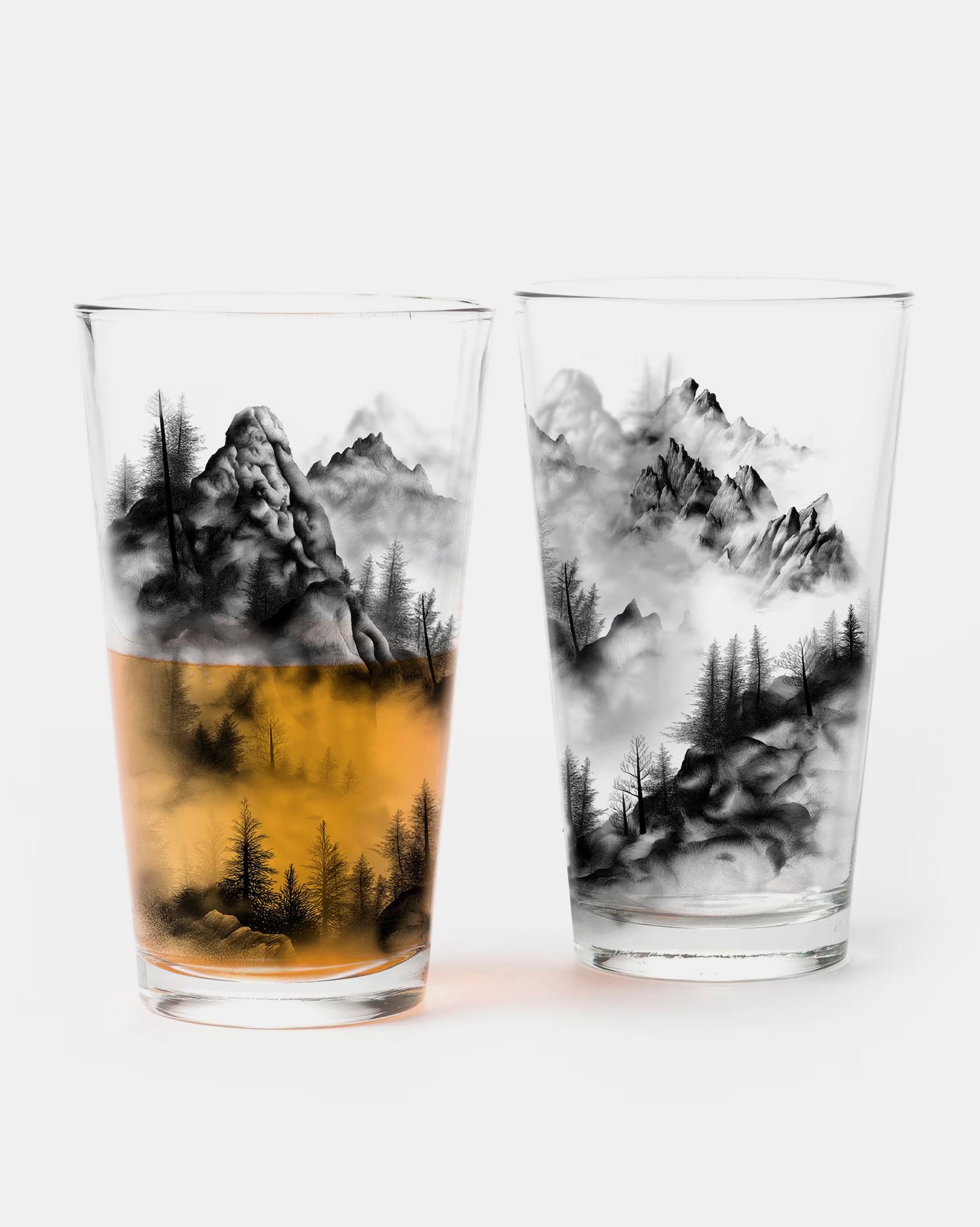 Mountain Mist Pint Glasses