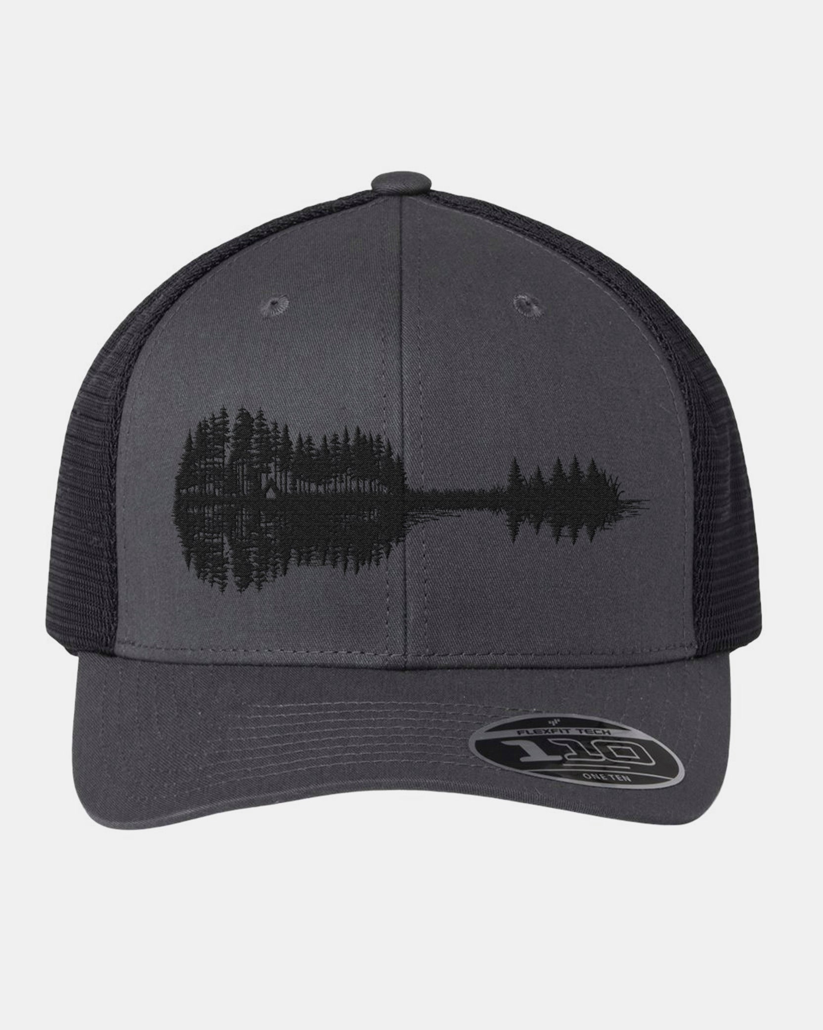 Nature Guitar Charcoal and Black Trucker Cap 1