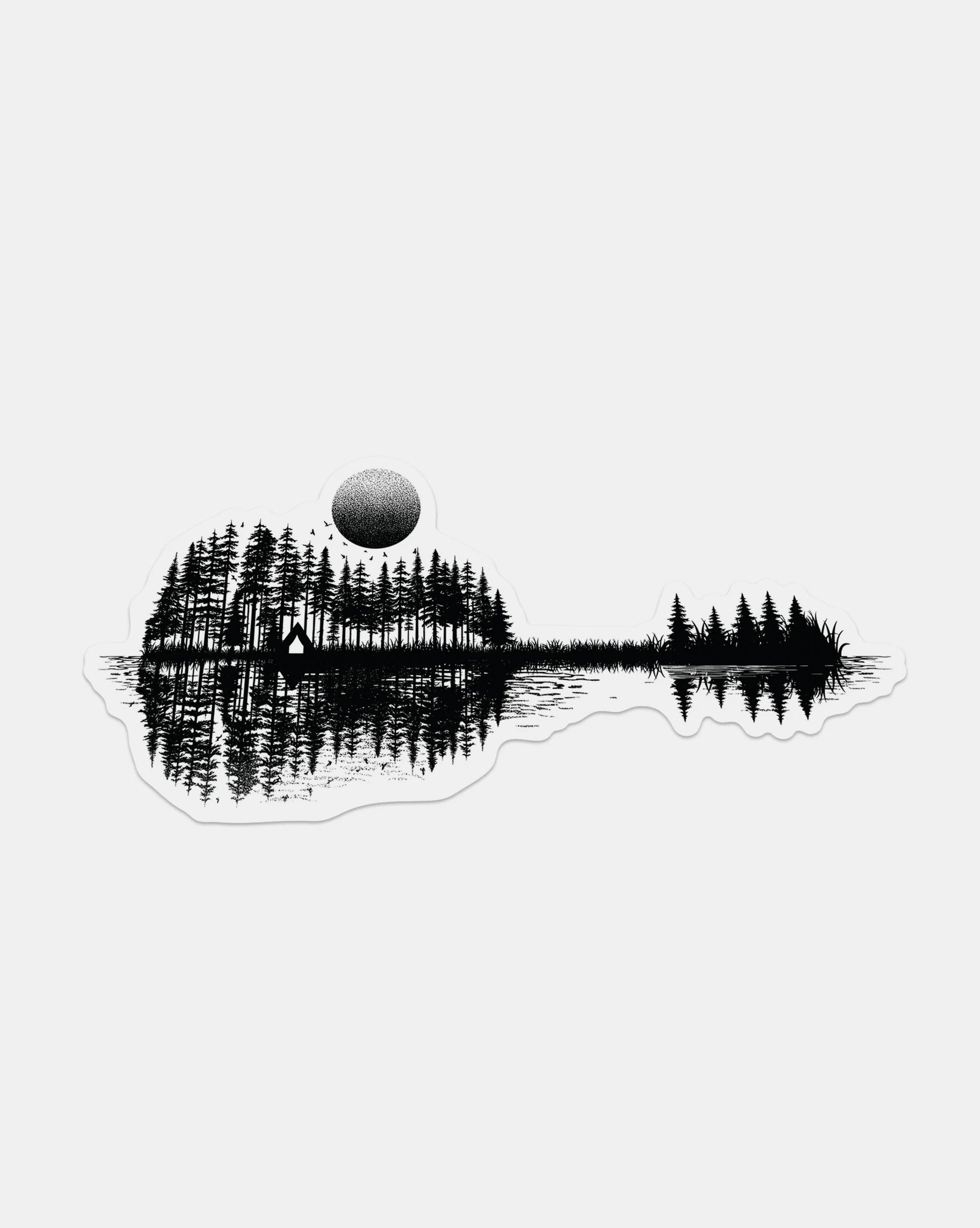 Nature Guitar Outdoor Sticker