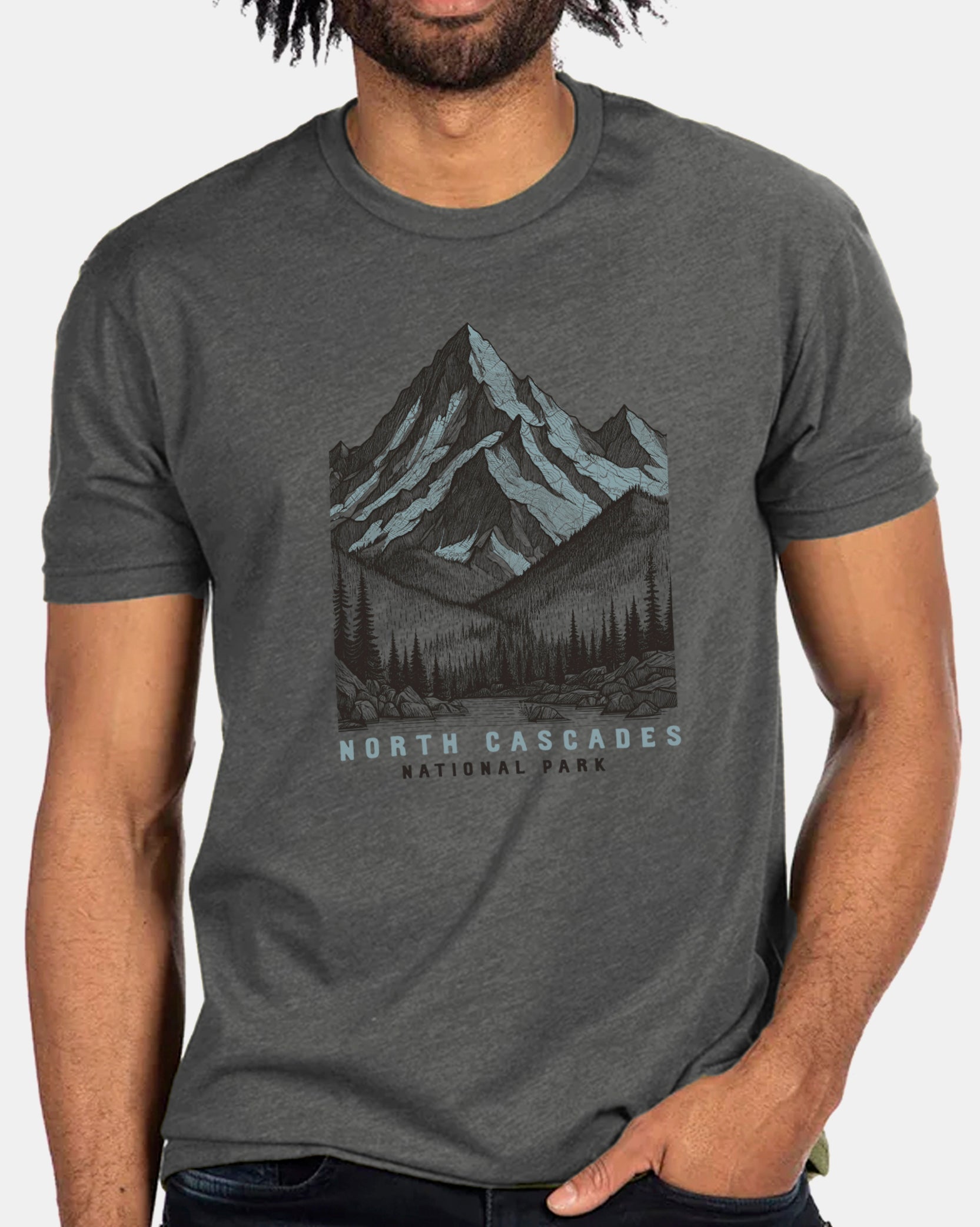 Mens North Cascades National Park Tshirt 1