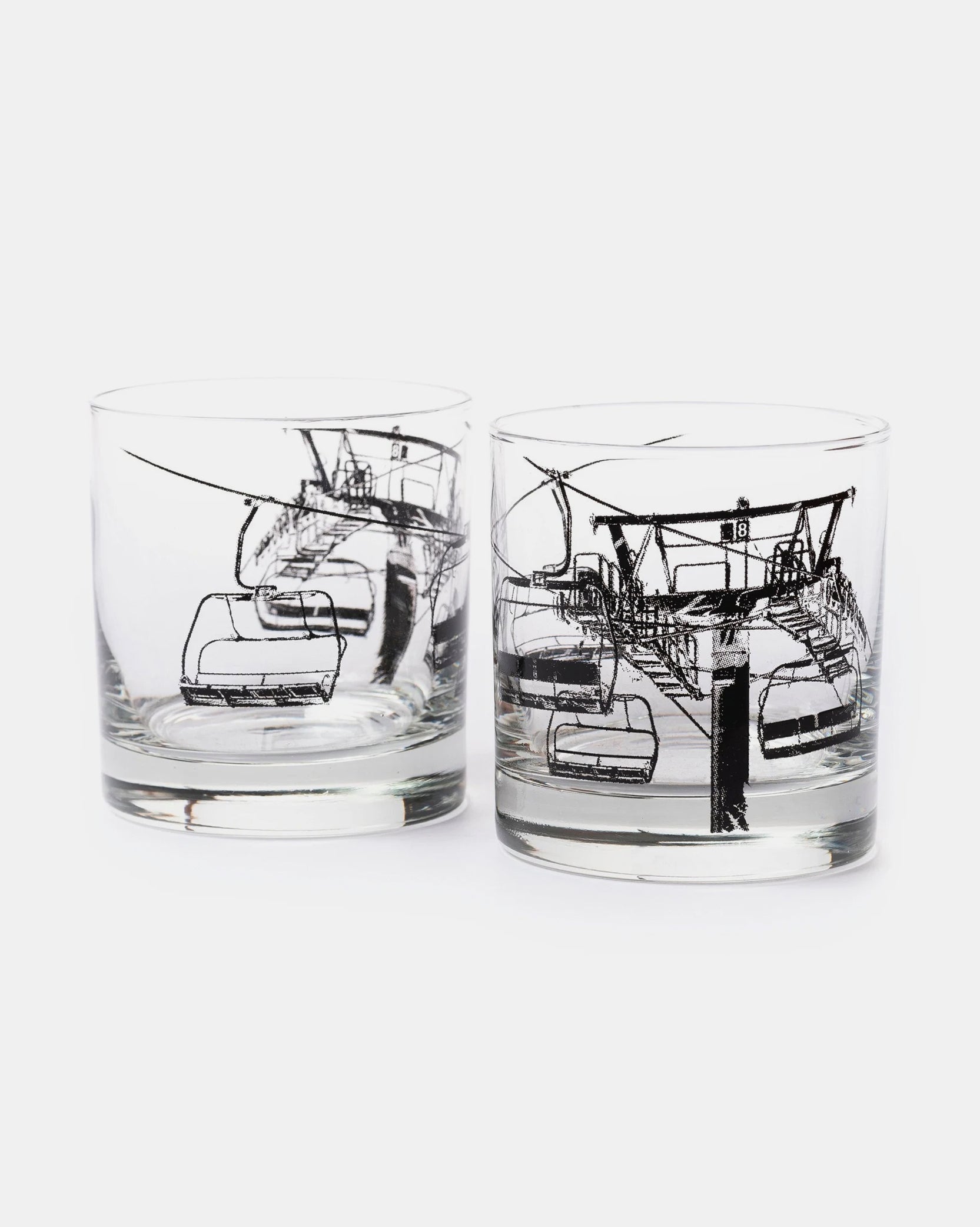 Ski lift whiskey glasses 1