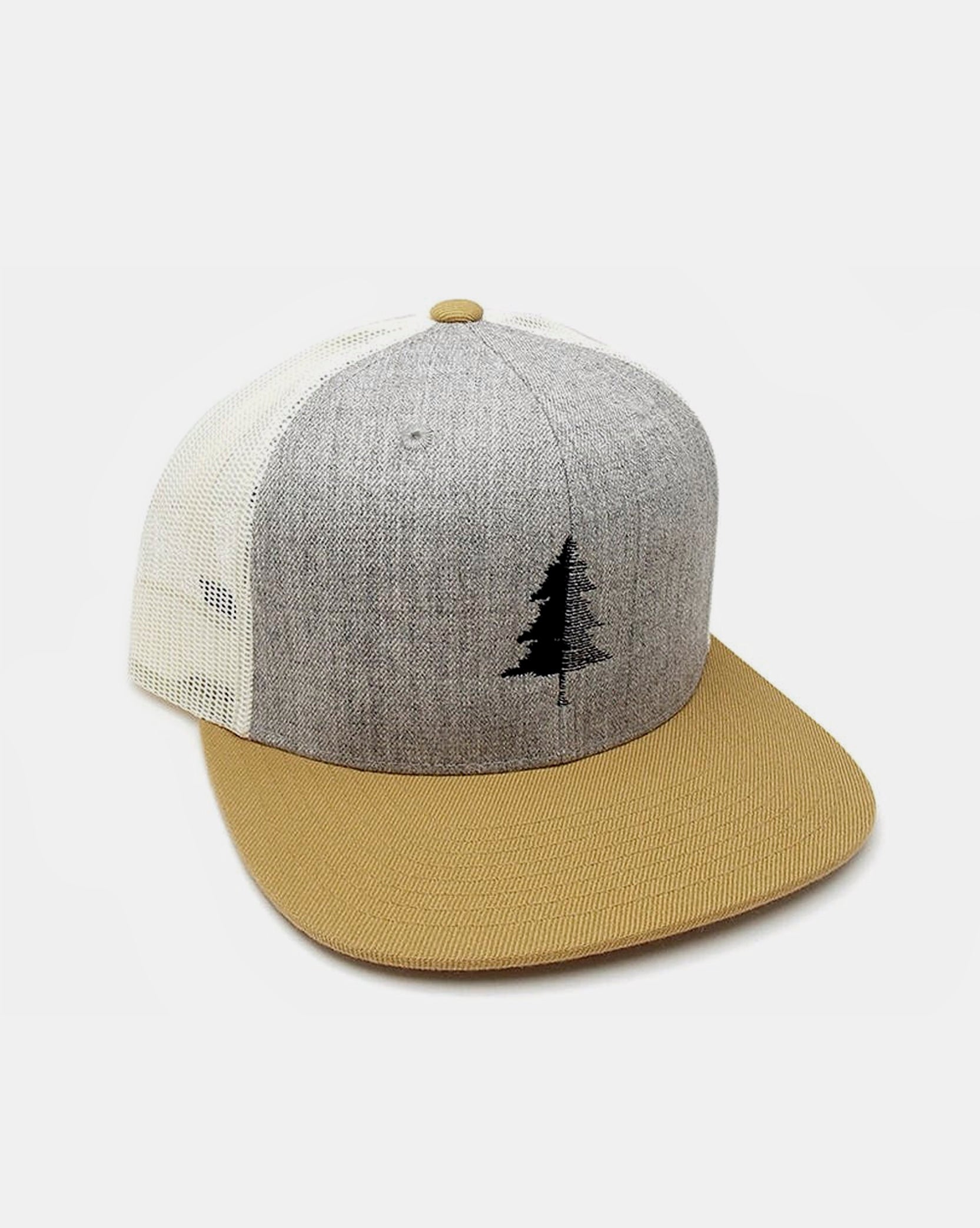 Split Tree Tri Tone Trucker Cap 1