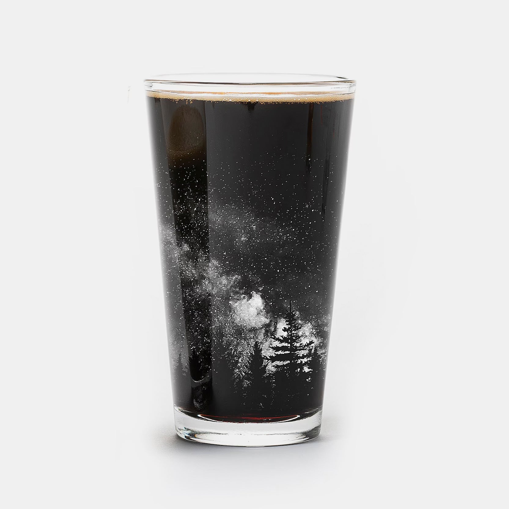 Stars And Night Landscape Single PintGlass