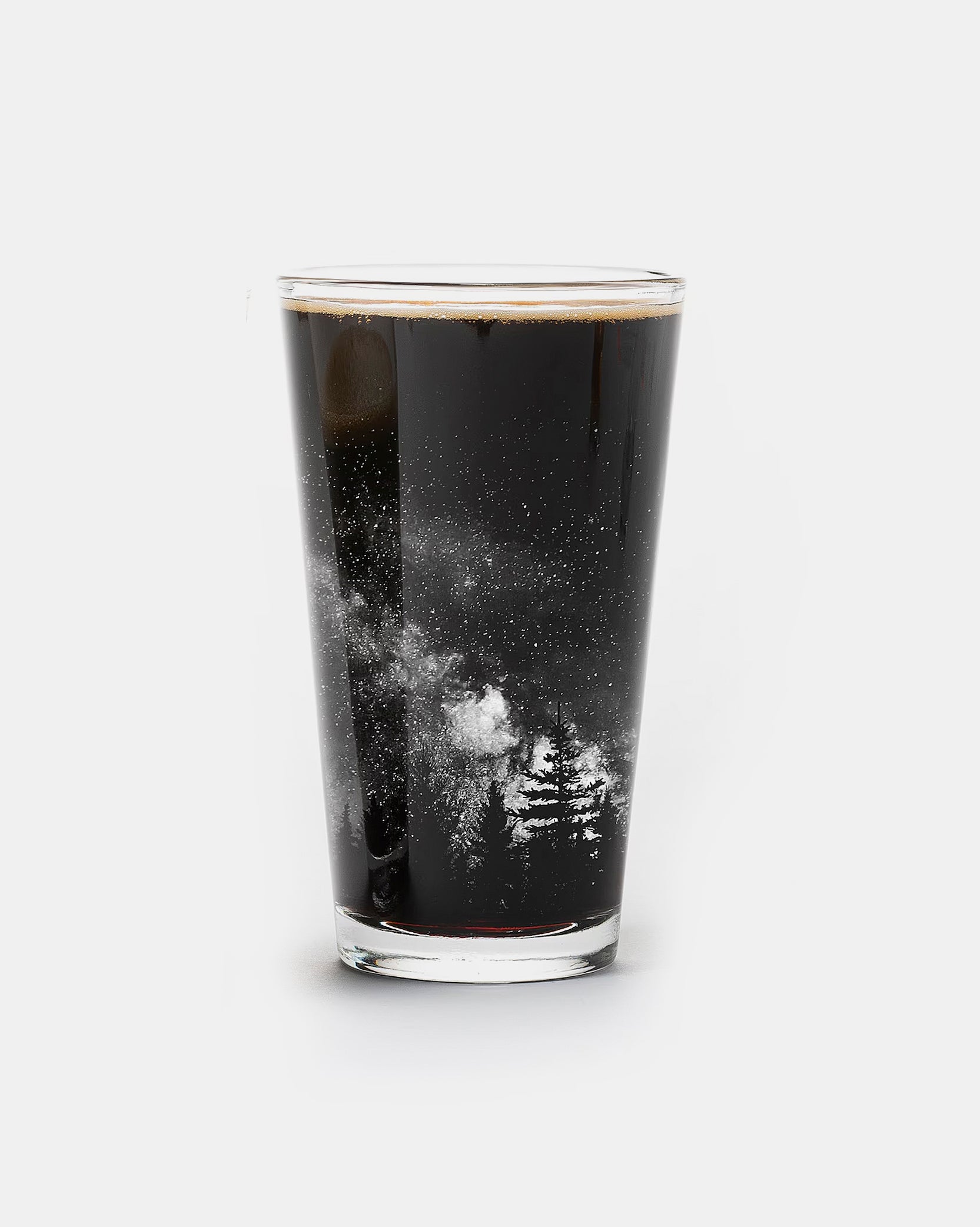 Stars And Night Landscape Single PintGlass