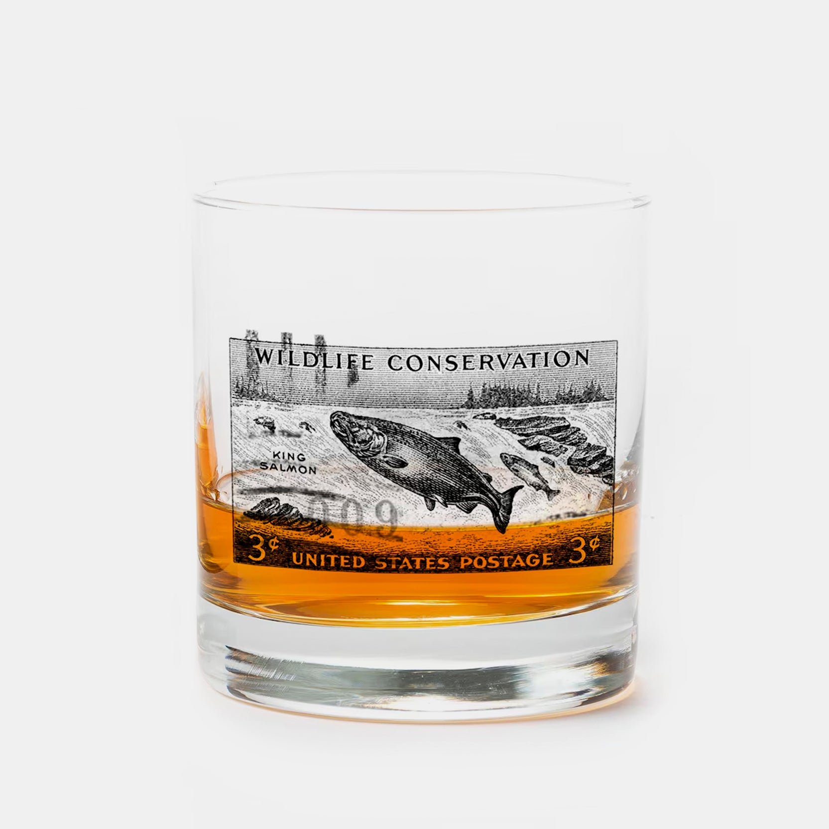 Wildlife Conservation Single Whiskey Glass