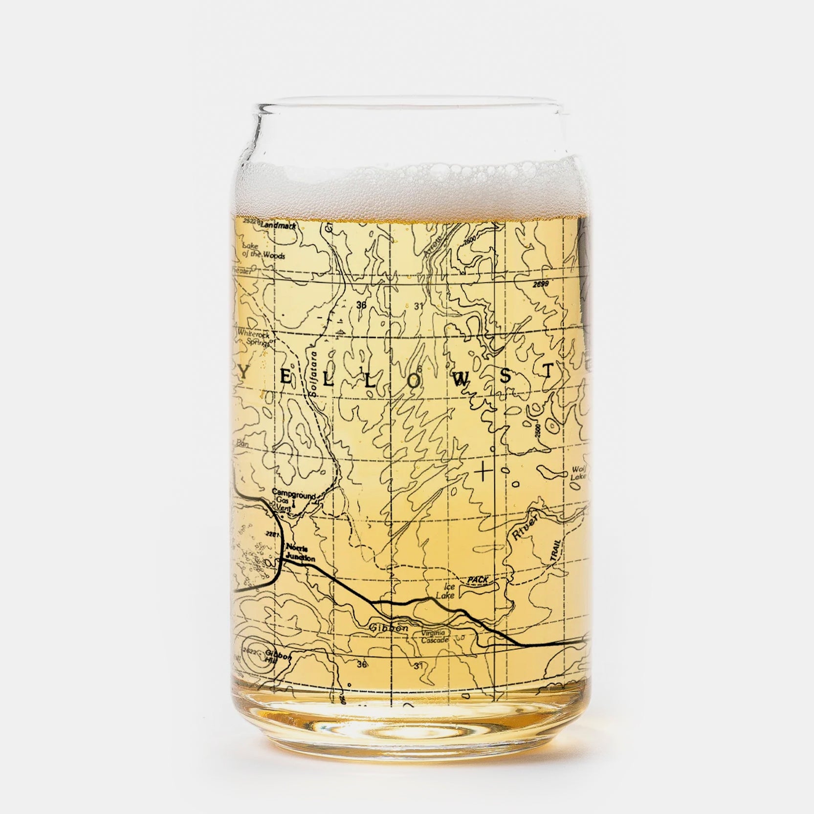Yellowstone National Park Single Can Glass