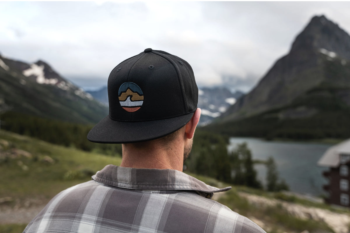 Black Lantern Mountain Waves Desert Hat Lifestyle Photo