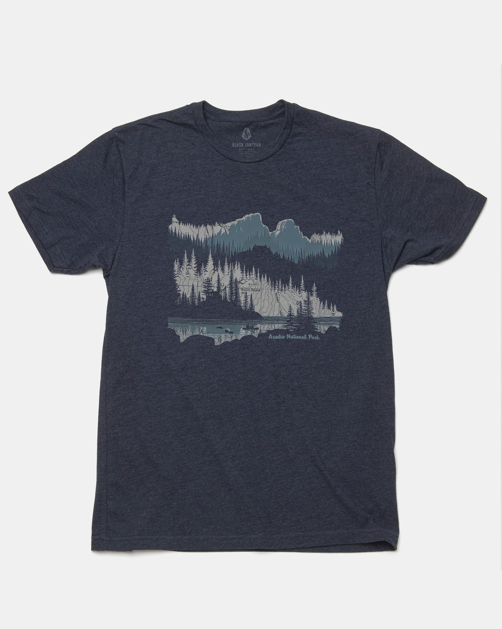 Men's Acadia National Park T-Shirt | Black Lantern