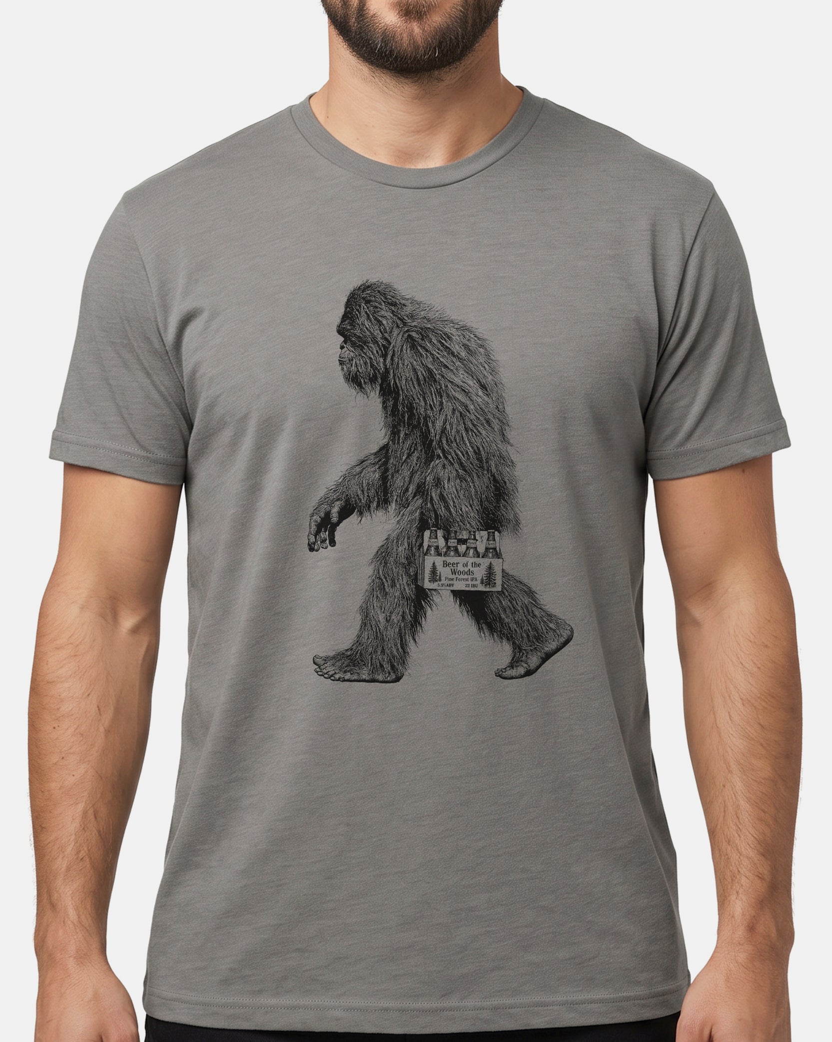 Bigfoot and Beer Mens Tshirt 1