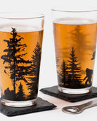 Bigfoot in the Forest Pint Glasses 5