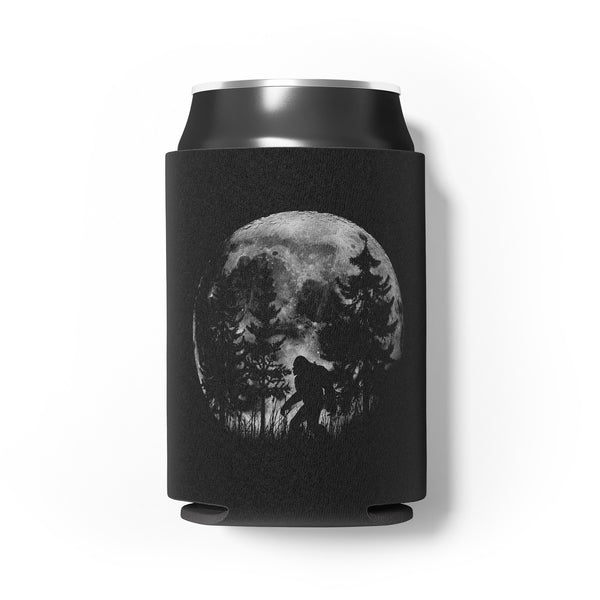 Bigfoot in the Forest Can Cooler