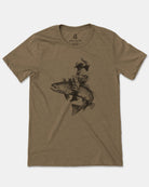 Brown Trout and Cowboy Mens Tshirt 1