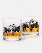 Buffalo and Forest Whiskey Glasses 1