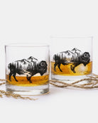 Buffalo and Forest Whiskey Glasses 2