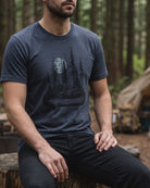 canoe and forest landscape tshirt 3