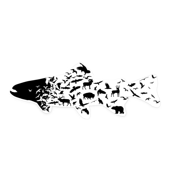Animal and Fish Die Cut Sticker