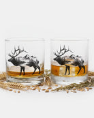 Elk and Mountain Forest Whiskey Glasses 2