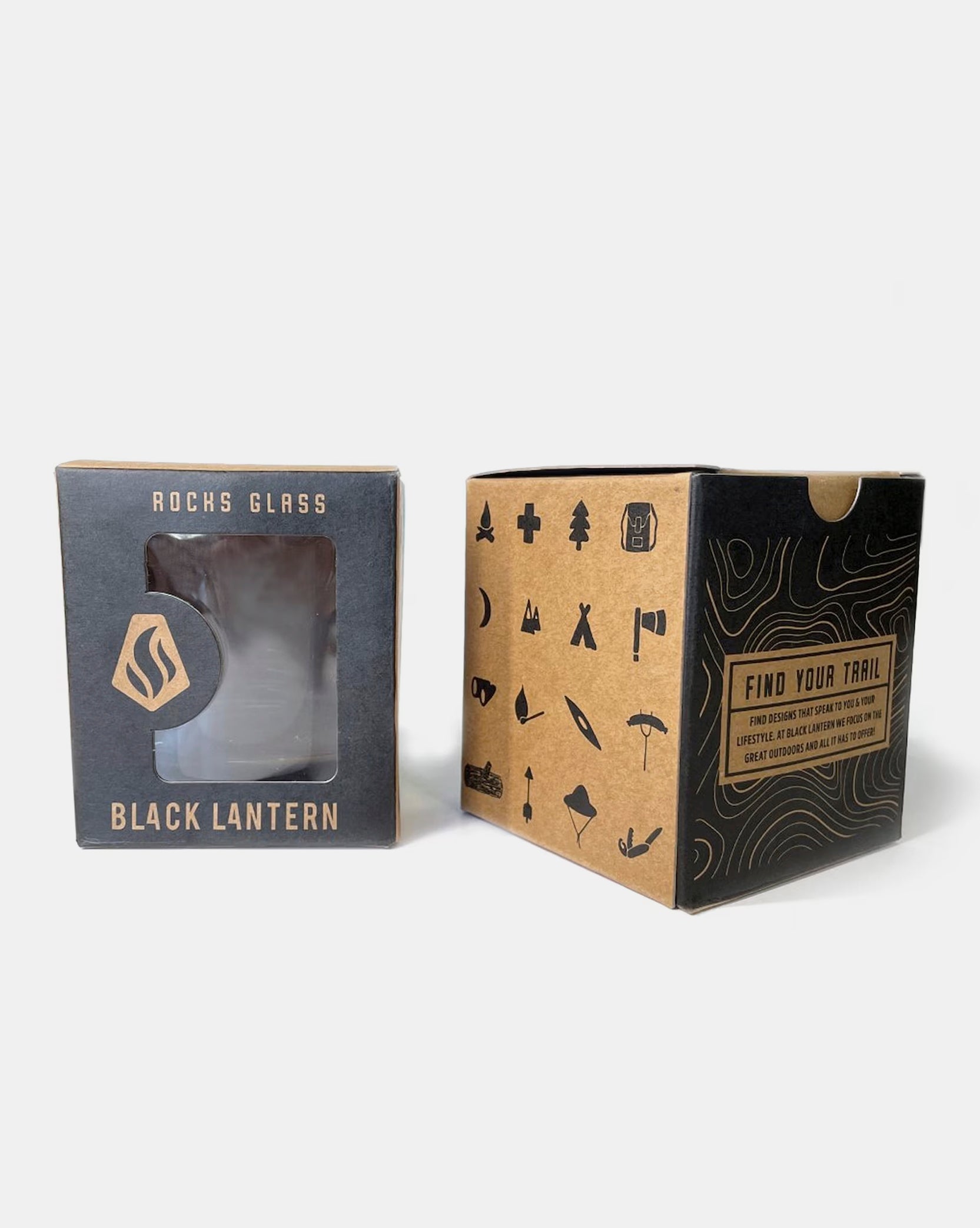 Black Lantern Fish & Forest Whiskey Glasses - Thumbnail 4