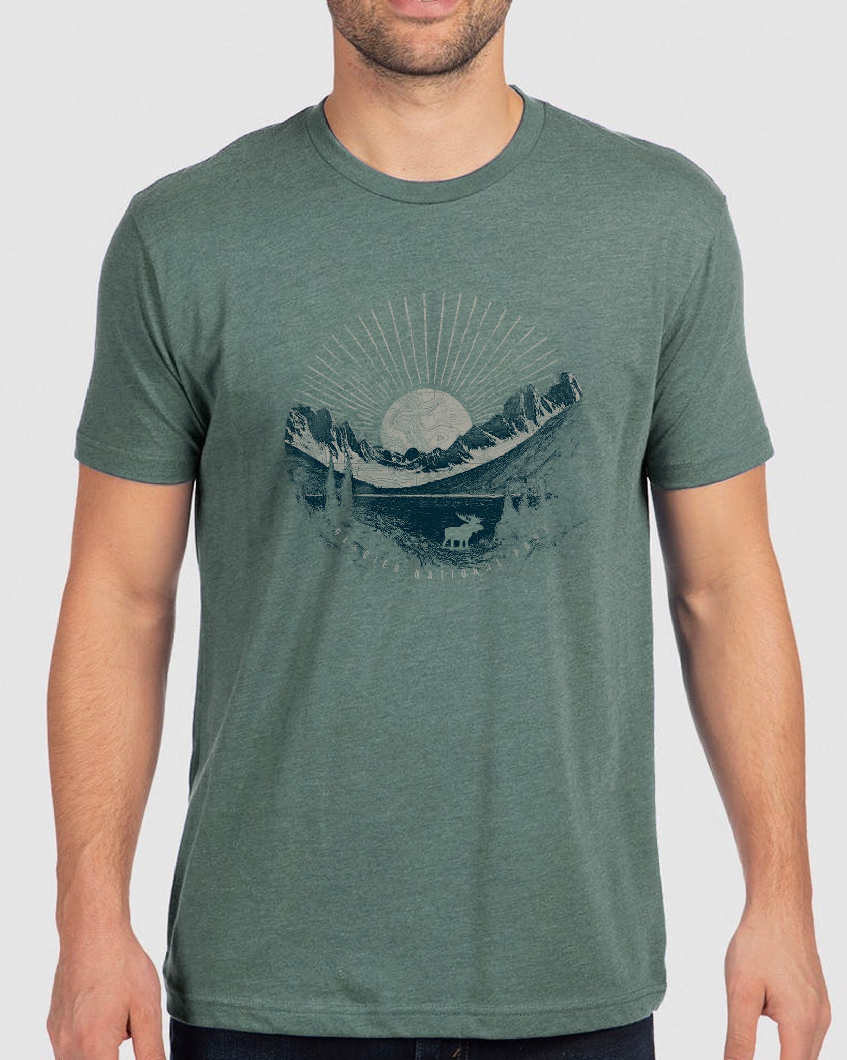 Mens Glacier National Park Tshirt 1