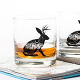 Jackalope Whiskey Glasses